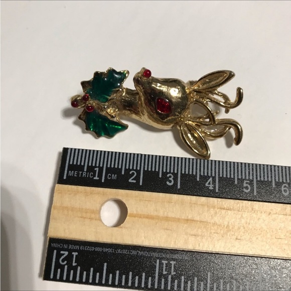 Vintage Christmas Enamel & Metal Brooch Bundle - Picture 6 of 9